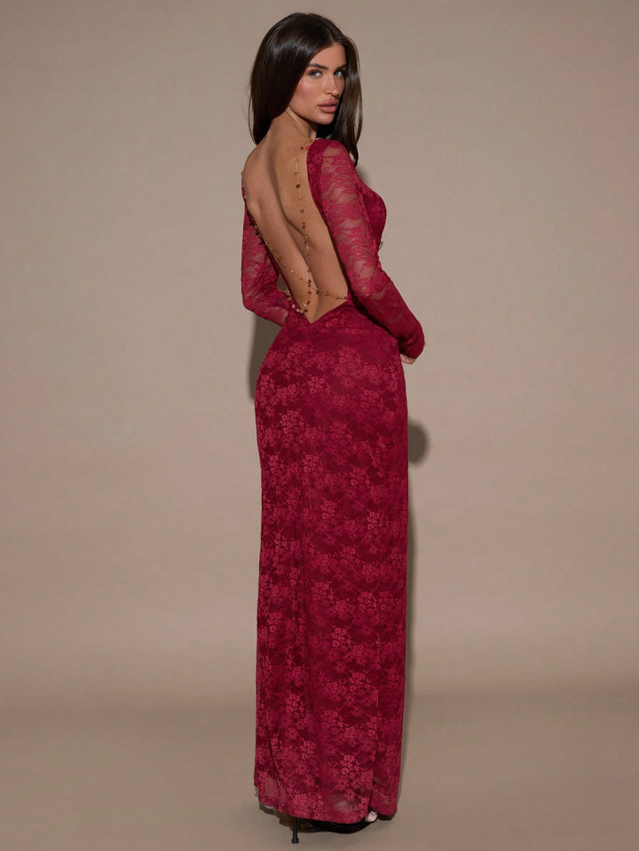 Rochie maxi SHEIN, vișiniu
