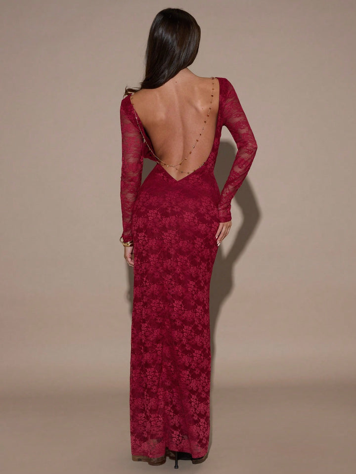 Rochie maxi SHEIN, vișiniu