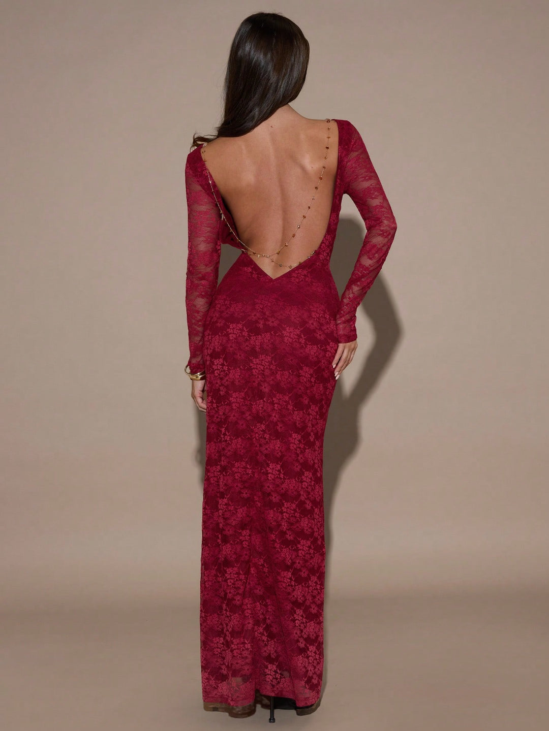 Rochie maxi SHEIN, vișiniu
