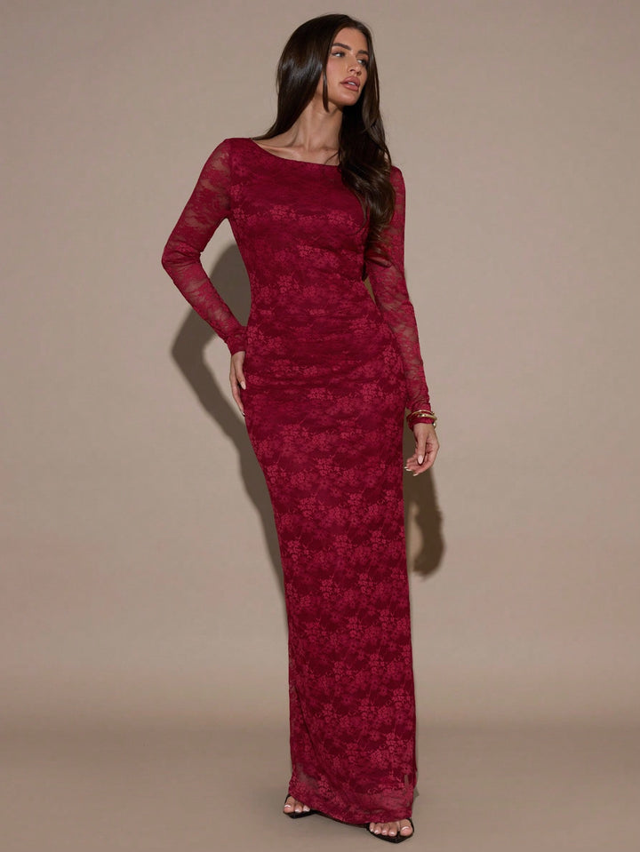 Rochie maxi SHEIN, vișiniu