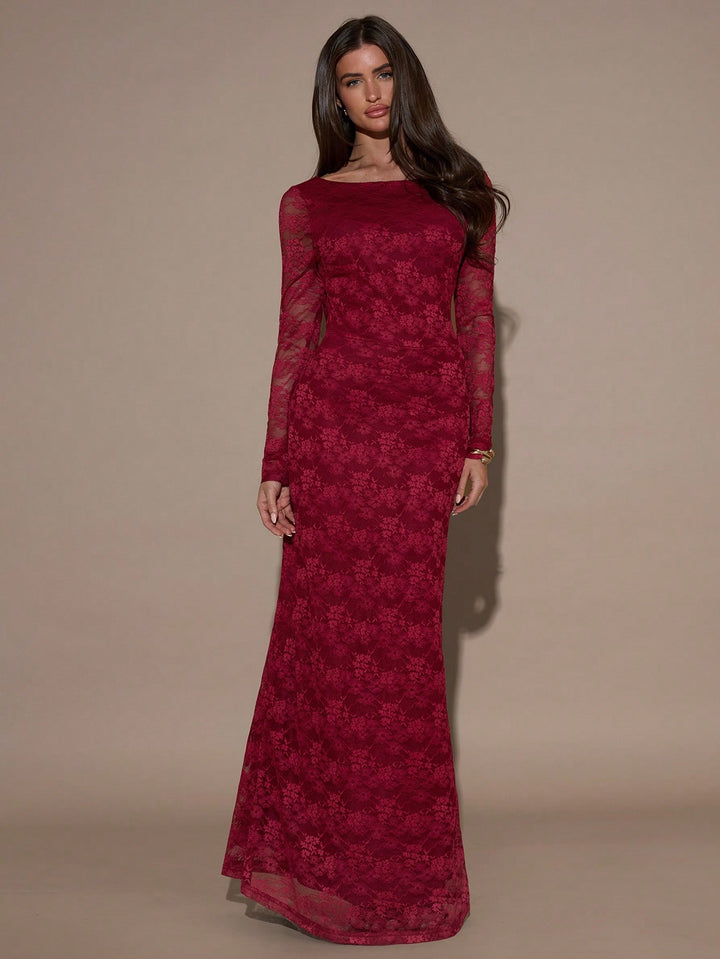 Rochie maxi SHEIN, vișiniu