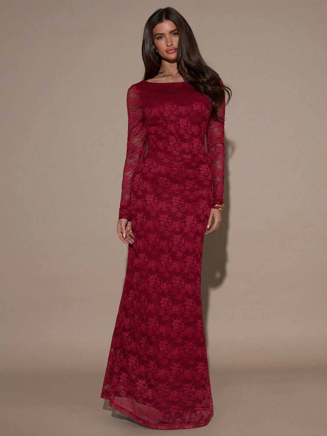 Rochie maxi SHEIN, vișiniu