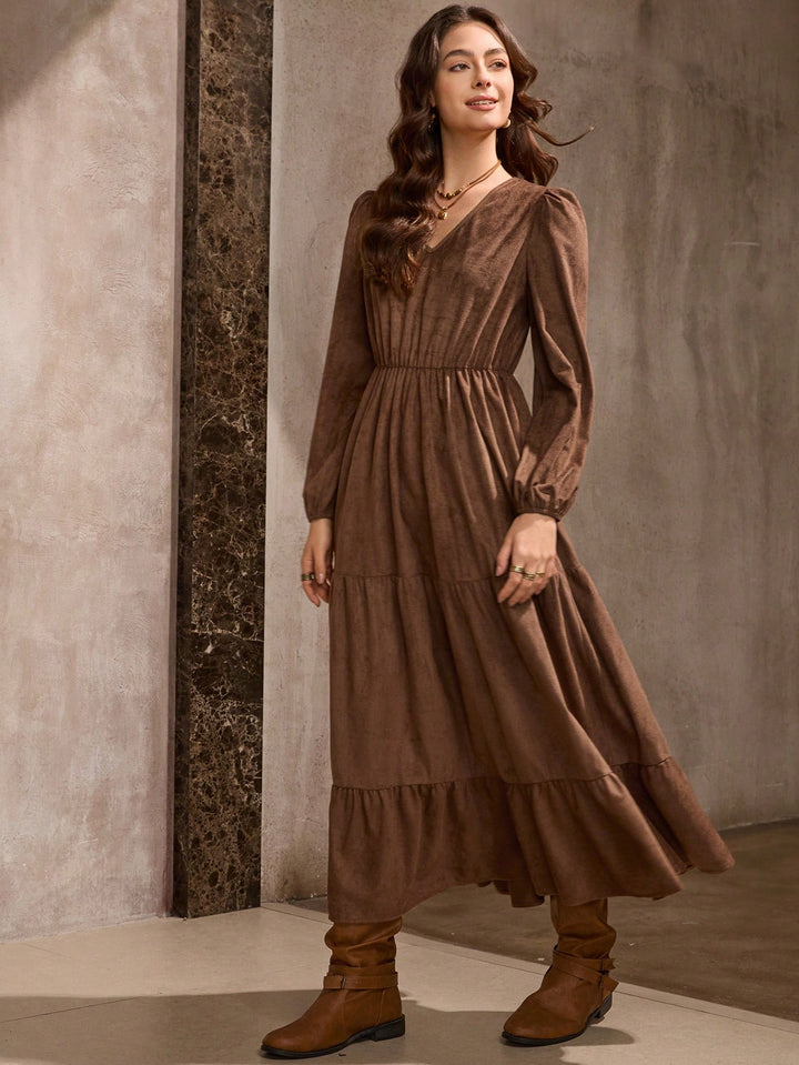 Rochie maxi SHEIN, maro