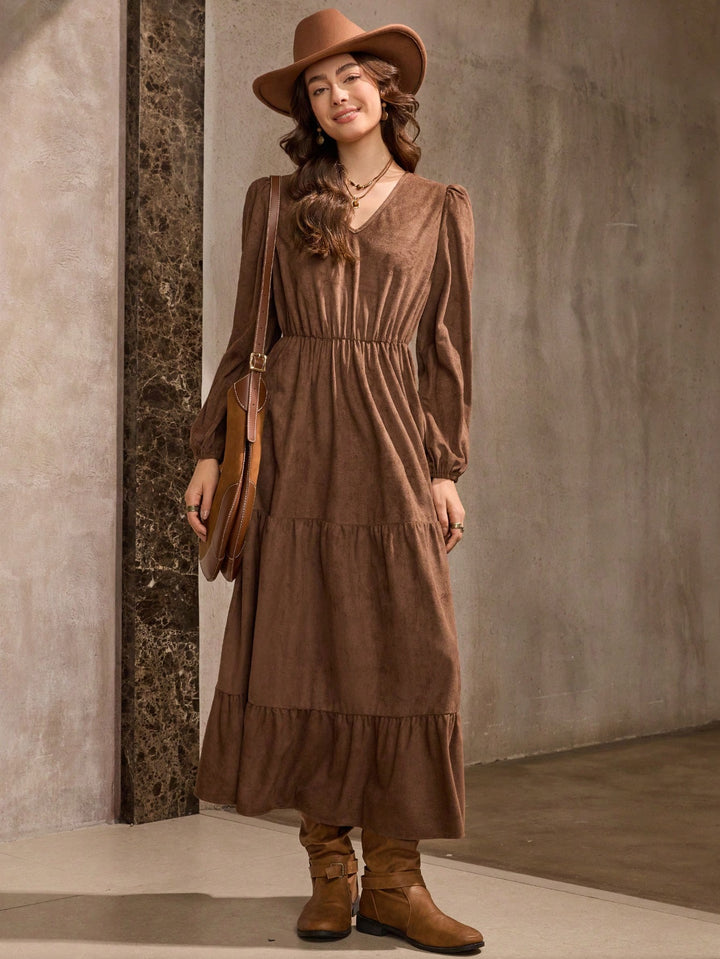 Rochie maxi SHEIN, maro
