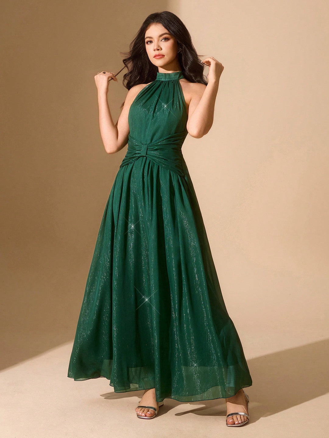 Rochie de petrecere SHEIN, verde