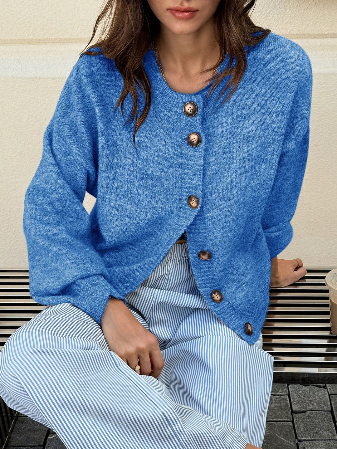 Cardigan SHEIN, albastru