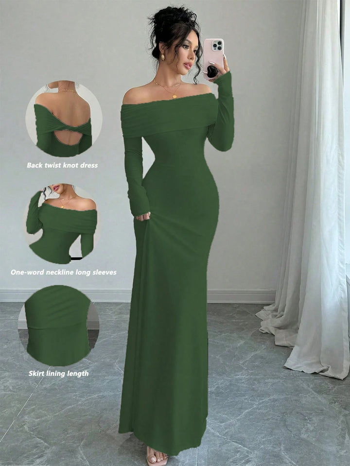 Rochie maxi SHEIN, verde