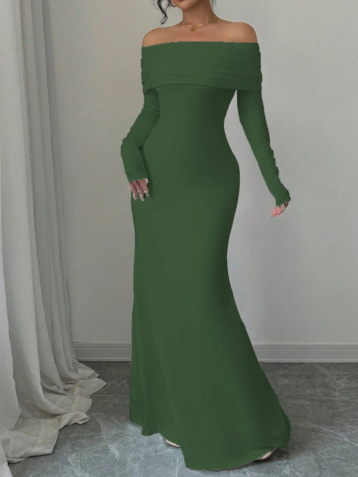 Rochie maxi SHEIN, verde