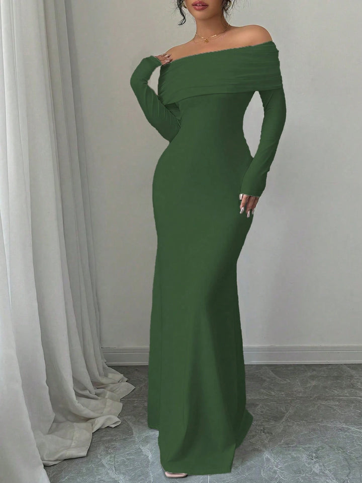 Rochie maxi SHEIN, verde