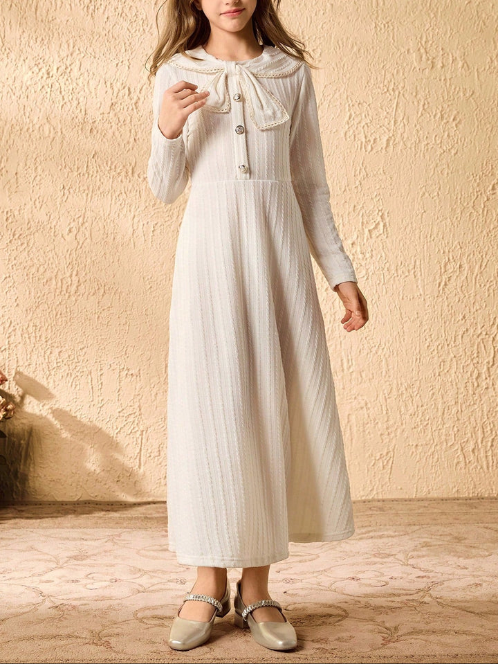 Rochie maxi SHEIN, crem