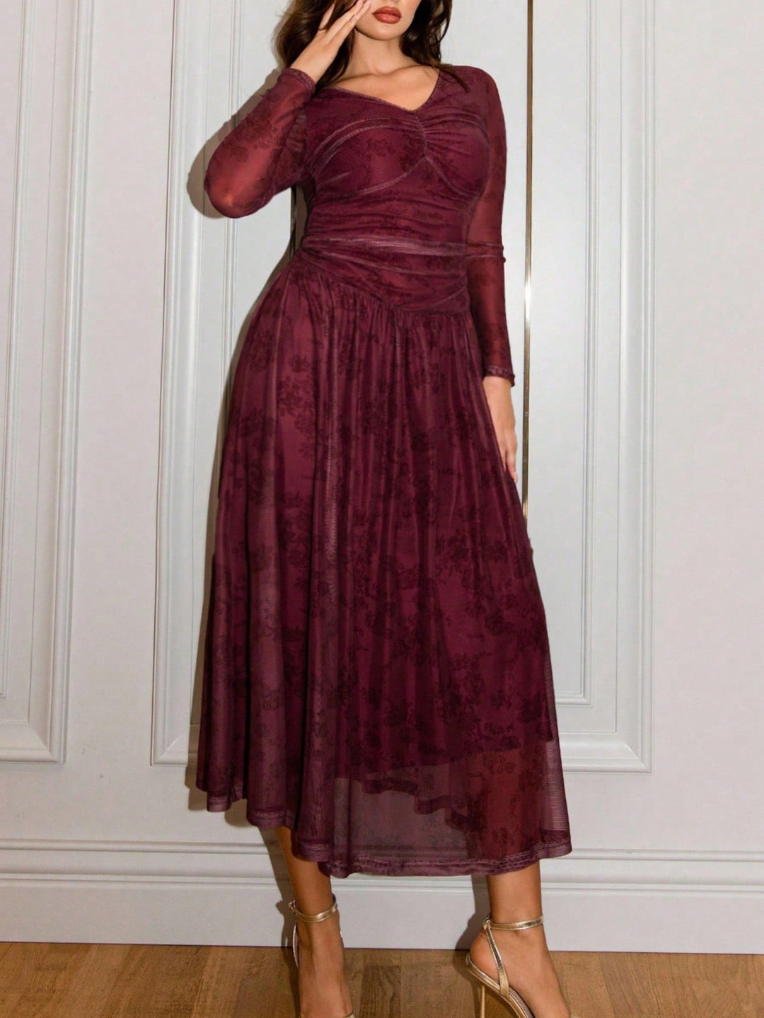 Rochie SHEIN, vișiniu