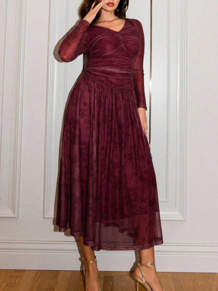 Rochie SHEIN, vișiniu