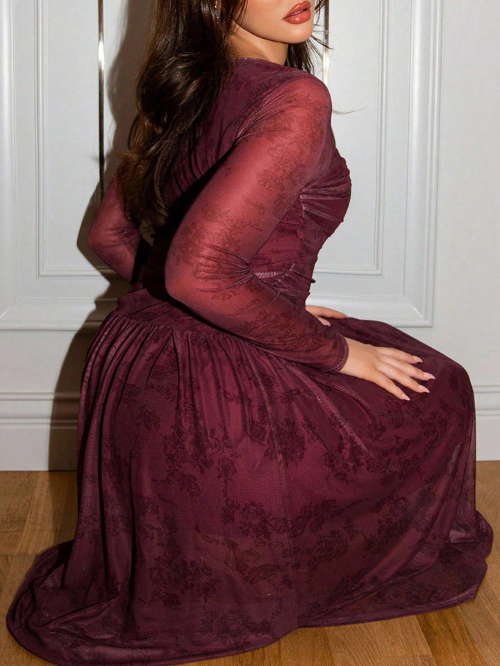 Rochie SHEIN, vișiniu