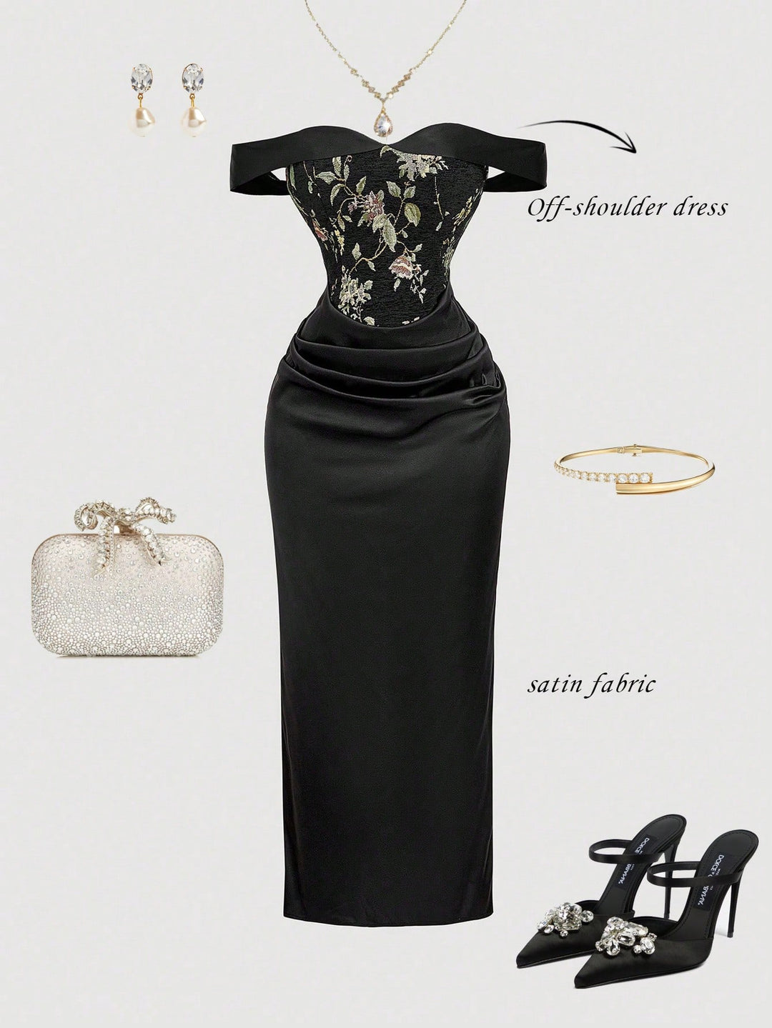 Rochie maxi SHEIN, negru
