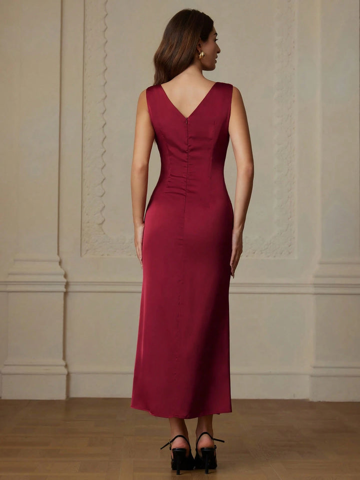 Rochie maxi SHEIN, vișiniu