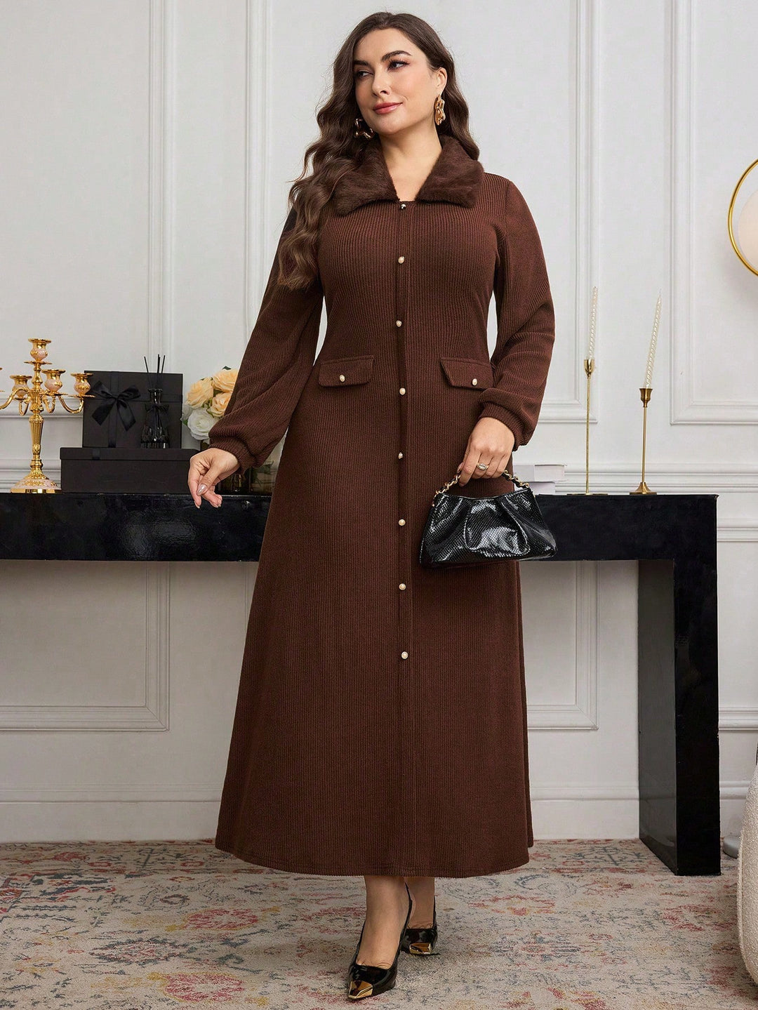 Rochie SHEIN, maro