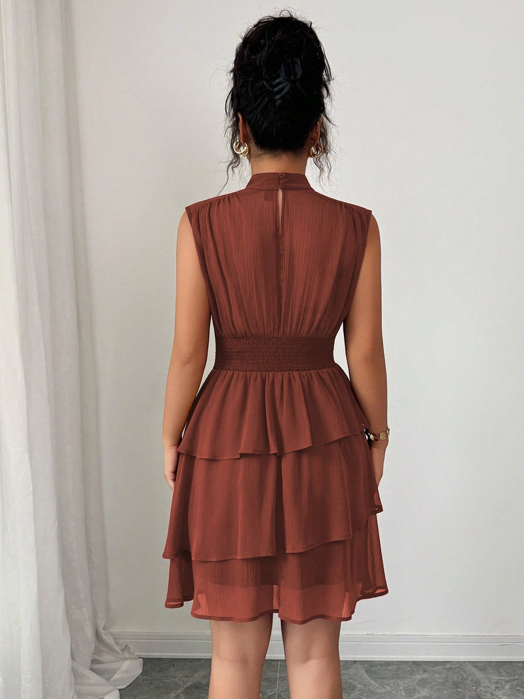 Rochie scurtă SHEIN, maro