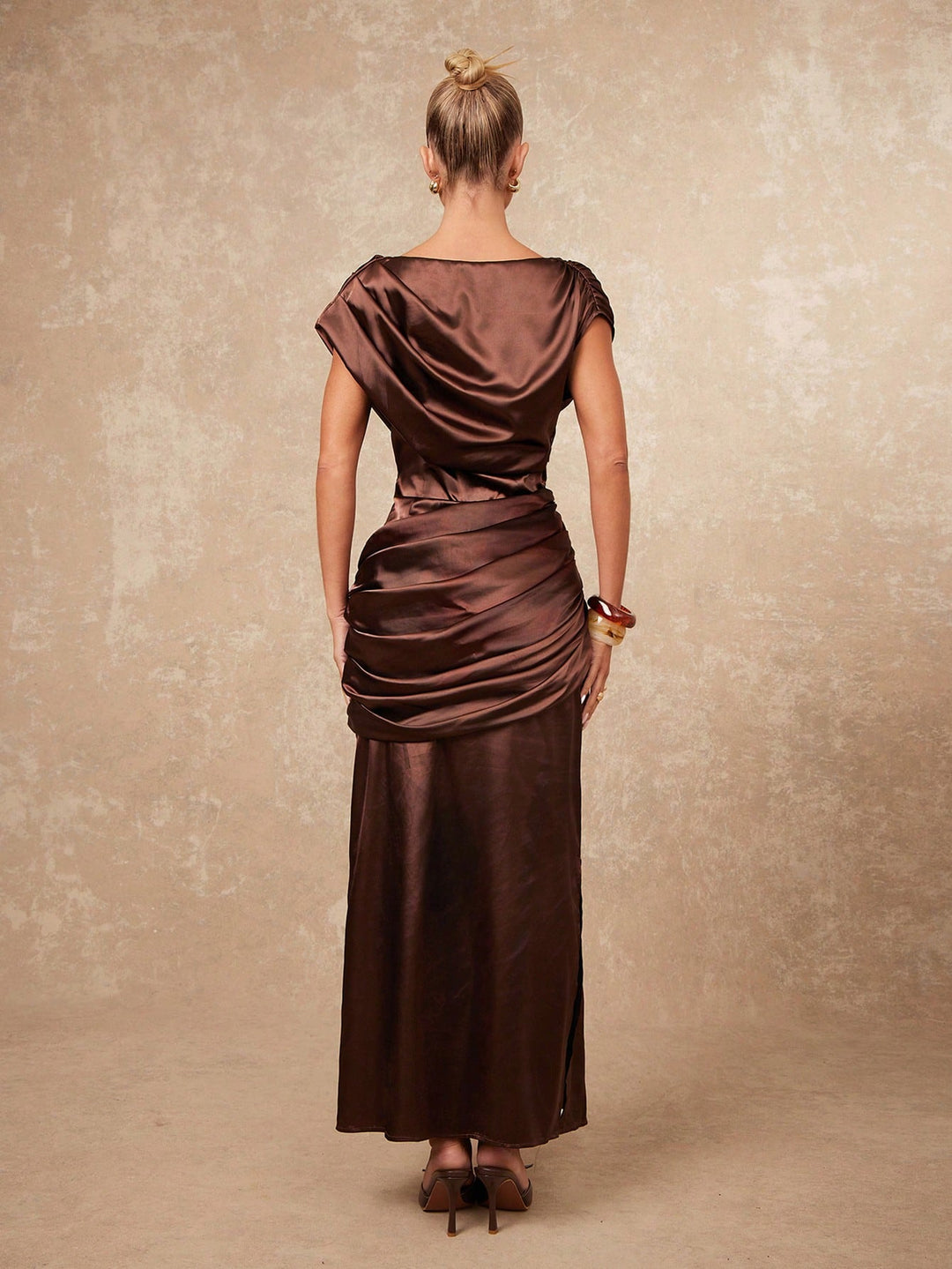 Rochie maxi SHEIN, maro