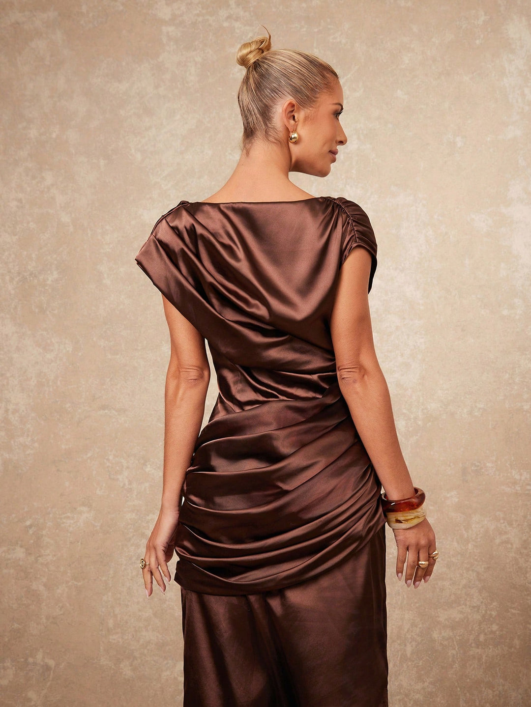 Rochie maxi SHEIN, maro