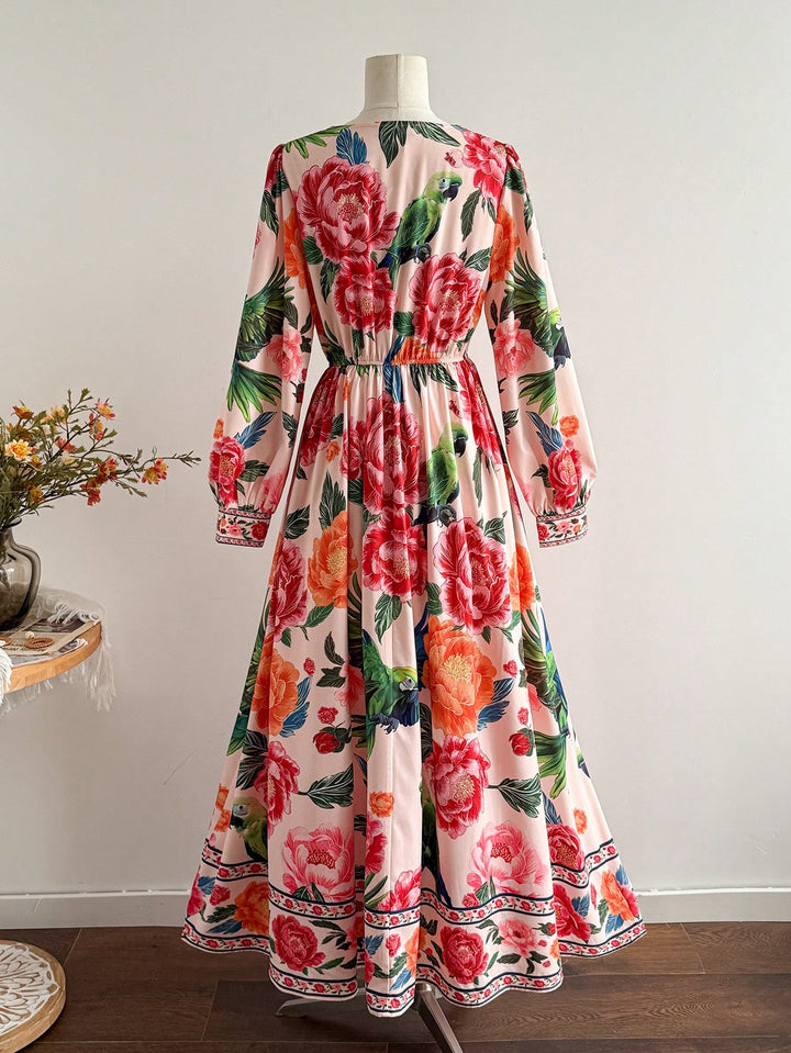 Rochie maxi SHEIN, roz