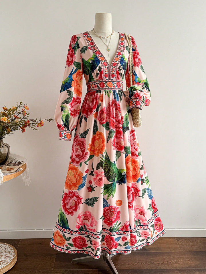 Rochie maxi SHEIN, roz