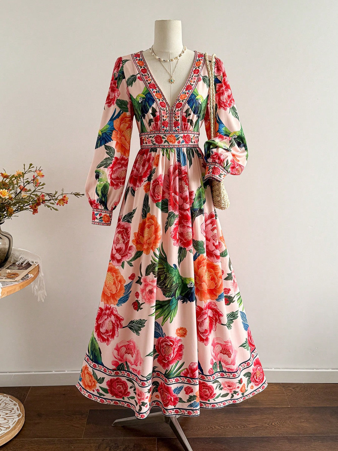 Rochie maxi SHEIN, roz