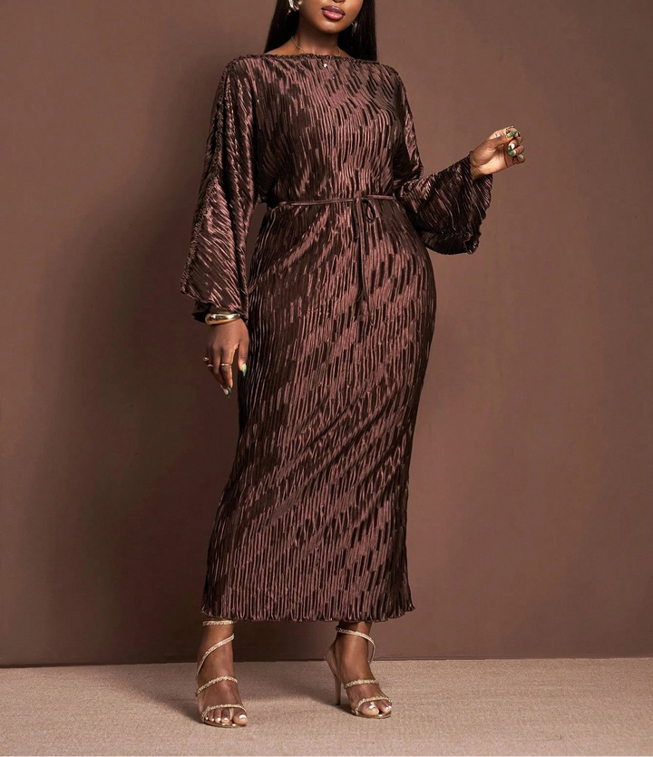 SHEIN maxi ruha, barna