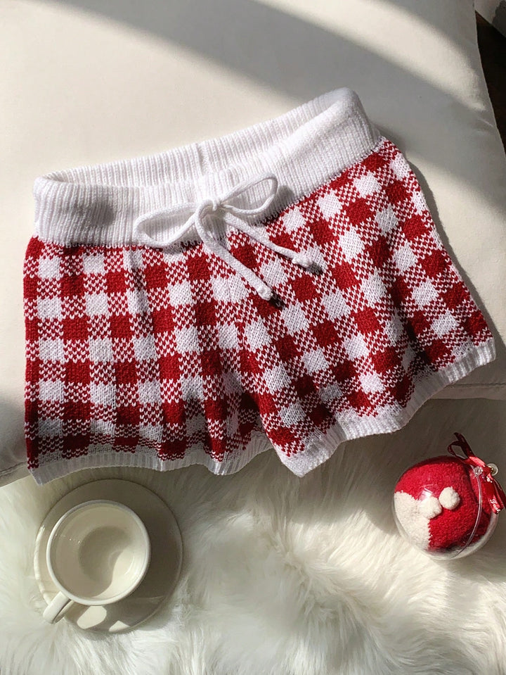 Pantaloni SHEIN, roșu