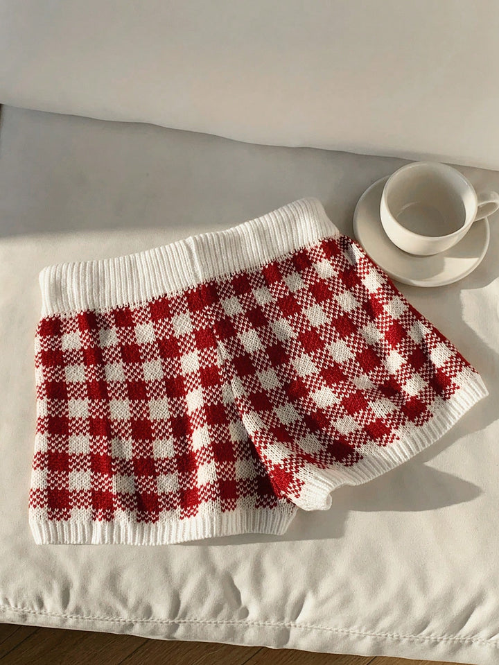 Pantaloni SHEIN, roșu