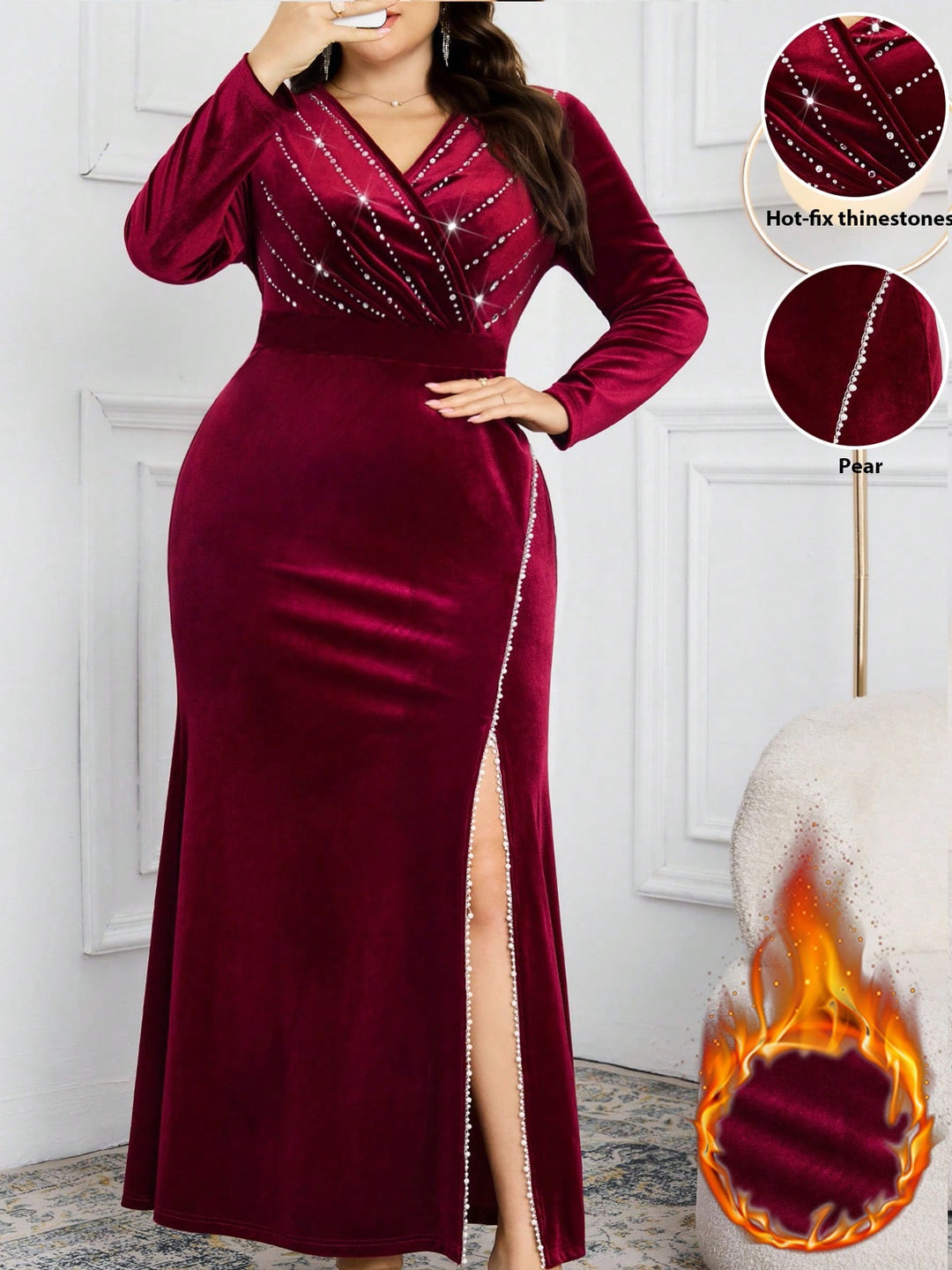 Rochie SHEIN, vișiniu