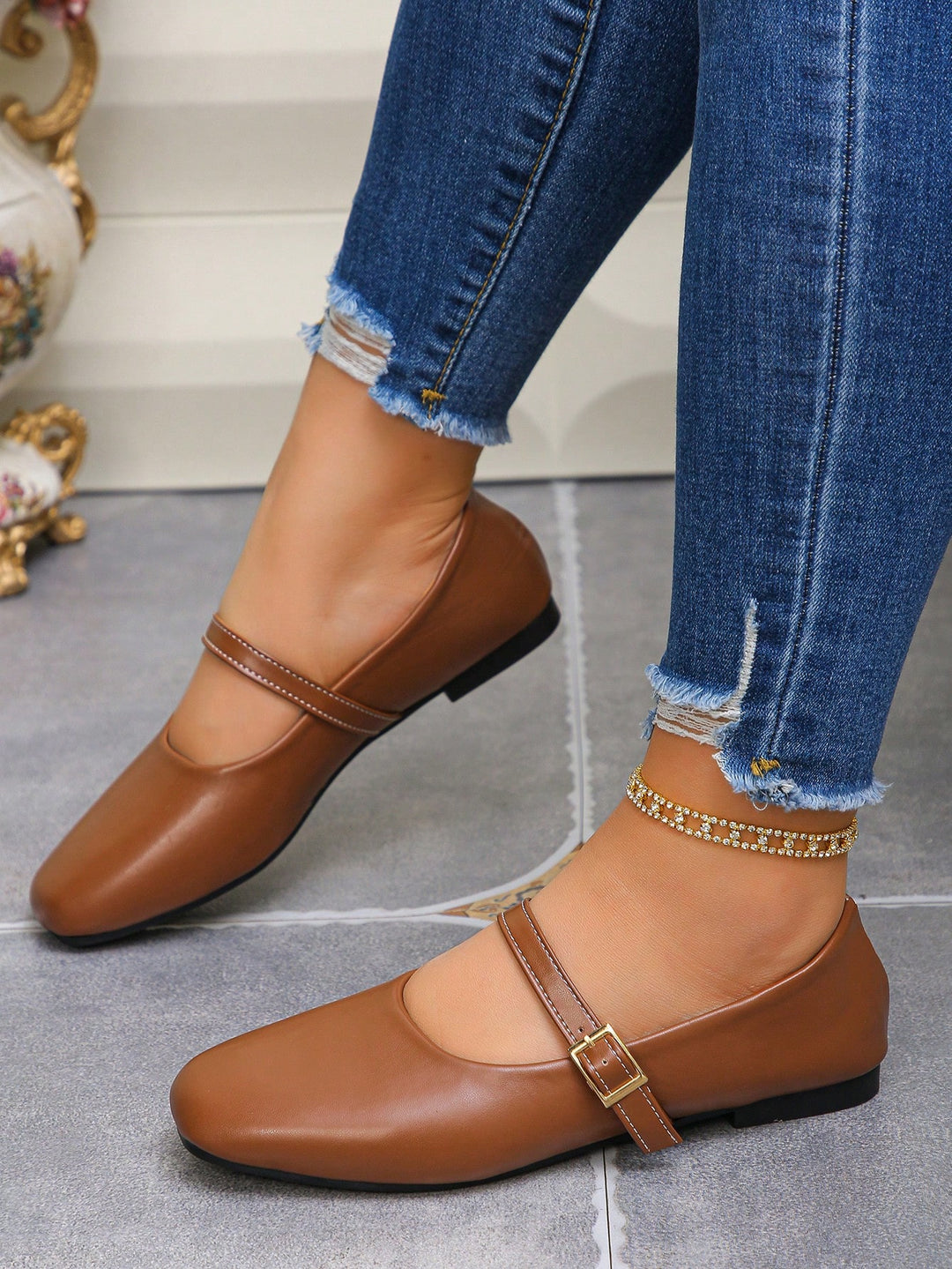 Pantofi SHEIN, maro