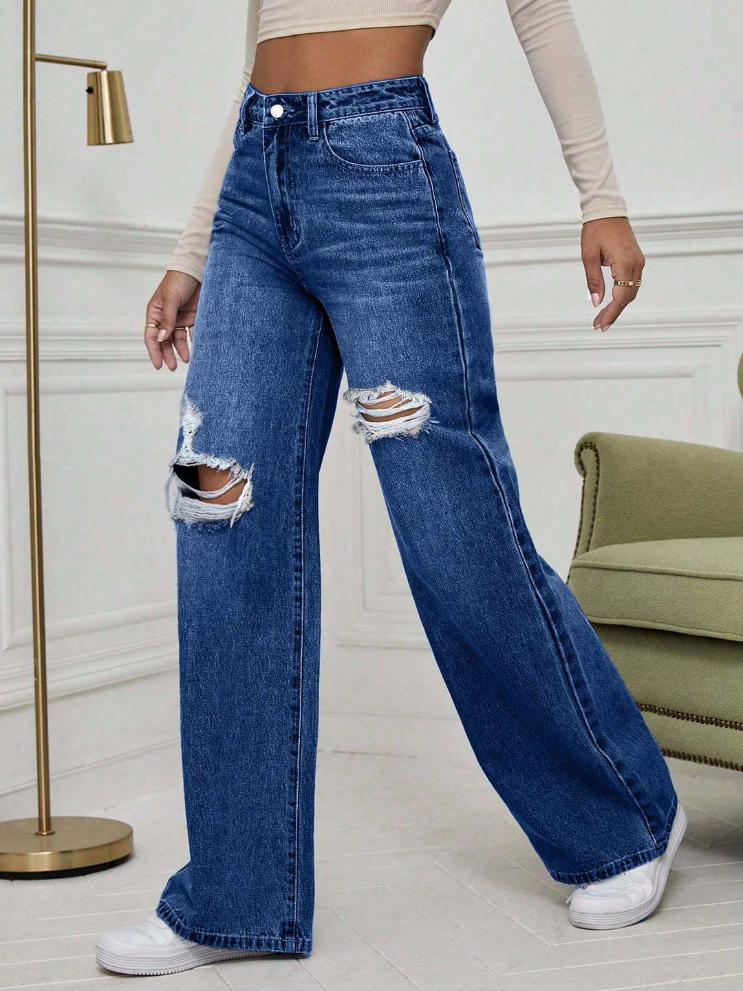 Jeans SHEIN, albastru