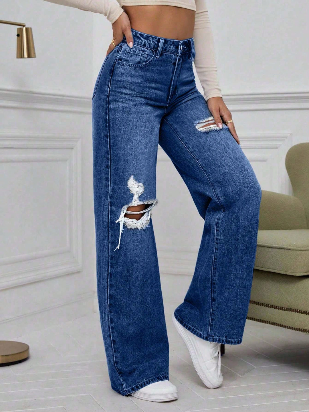 Jeans SHEIN, albastru