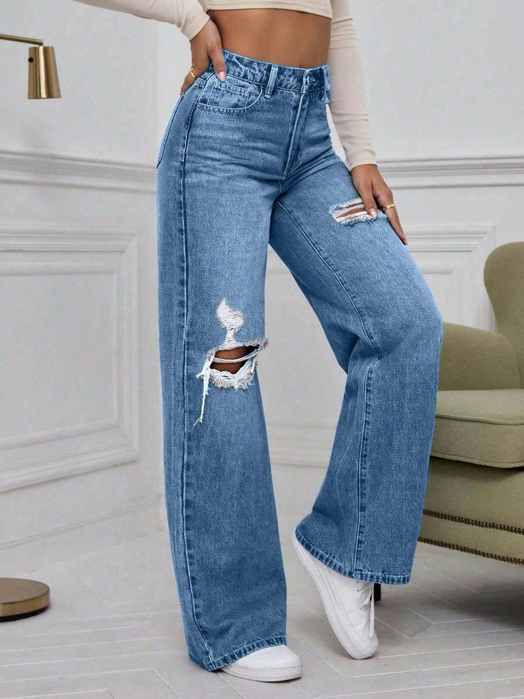 Jeans SHEIN, albastru