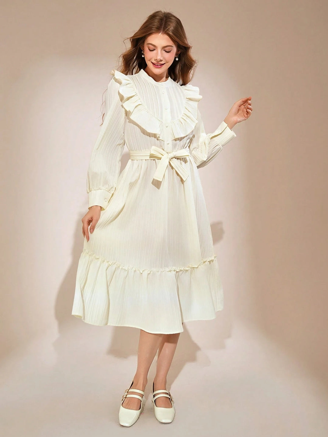 Rochie SHEIN, crem