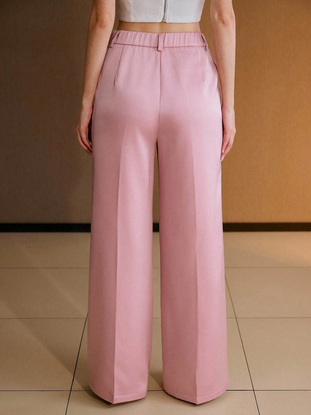 Pantaloni SHEIN, roz