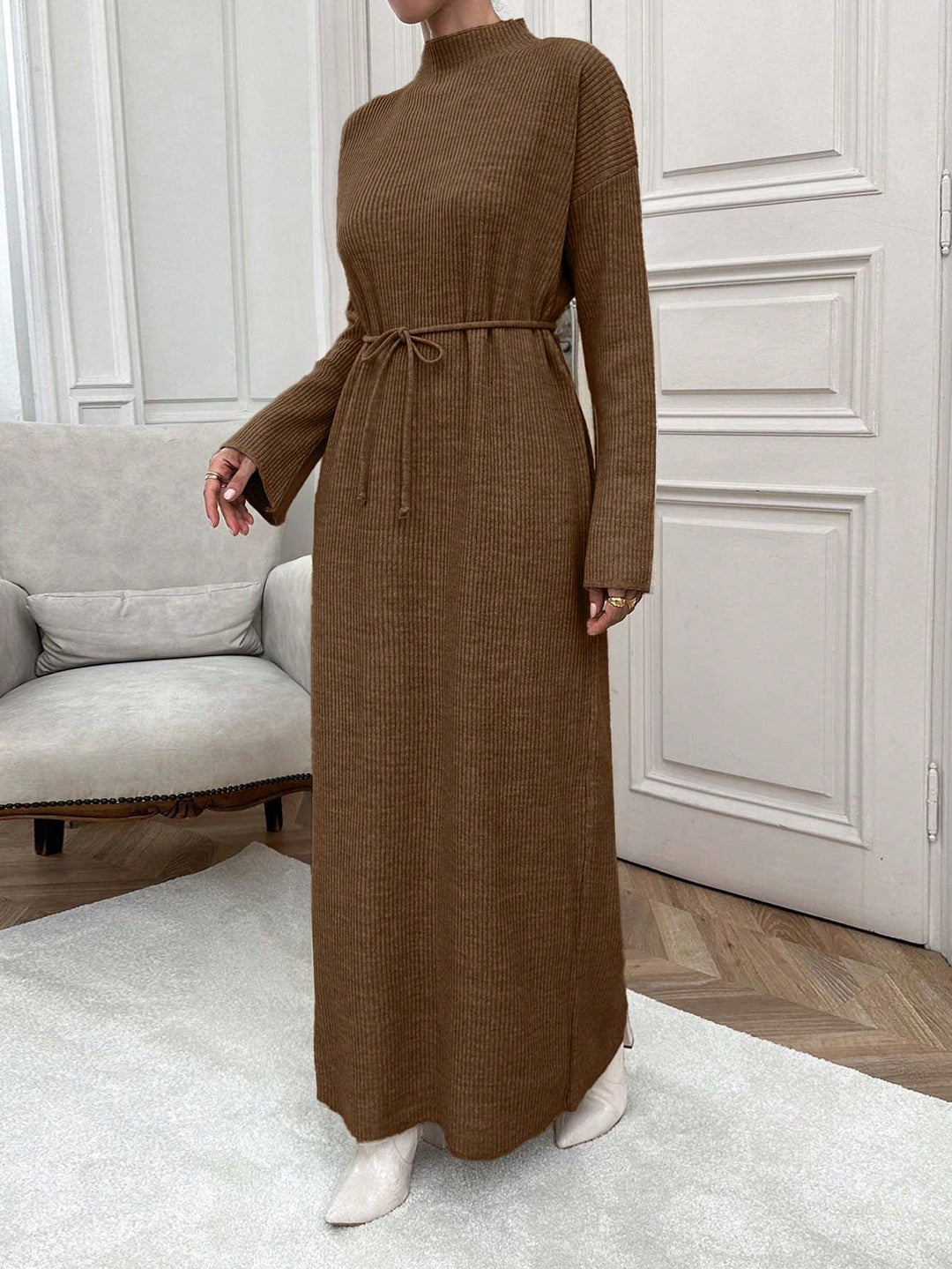Rochie maxi SHEIN, maro