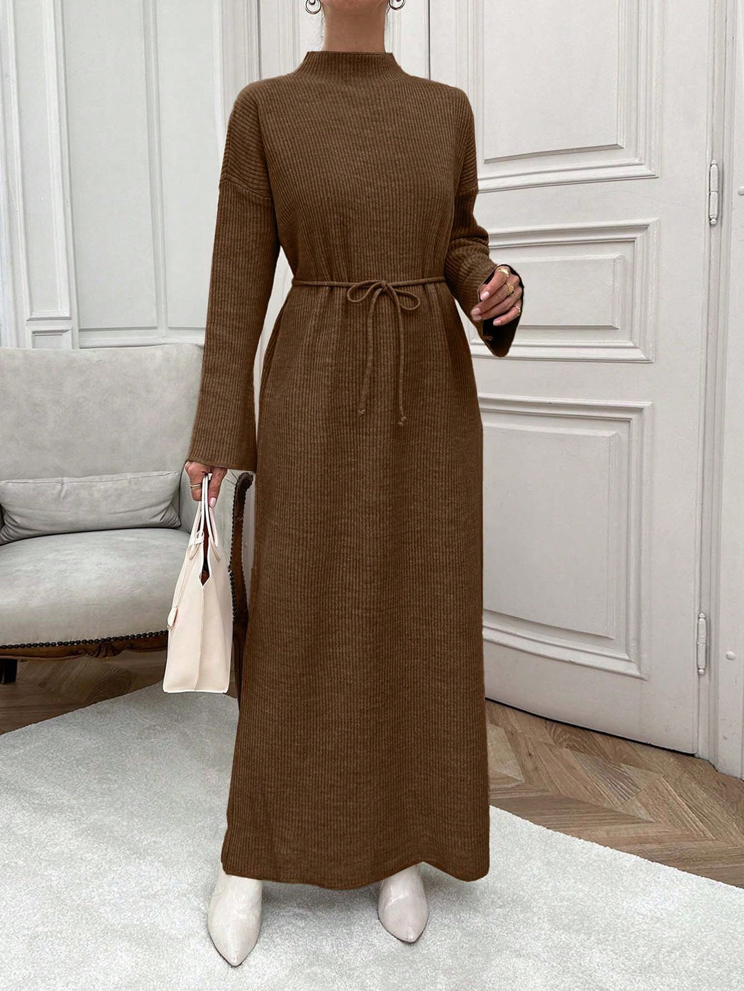 Rochie maxi SHEIN, maro