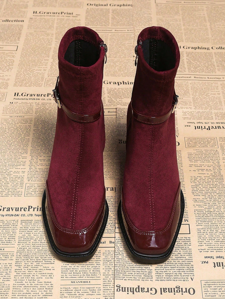 Botine SHEIN, vișiniu