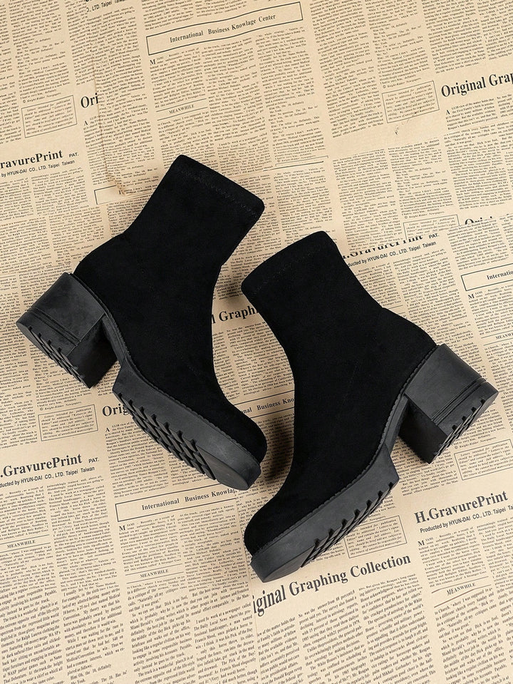 SHEIN bokacsizma, fekete