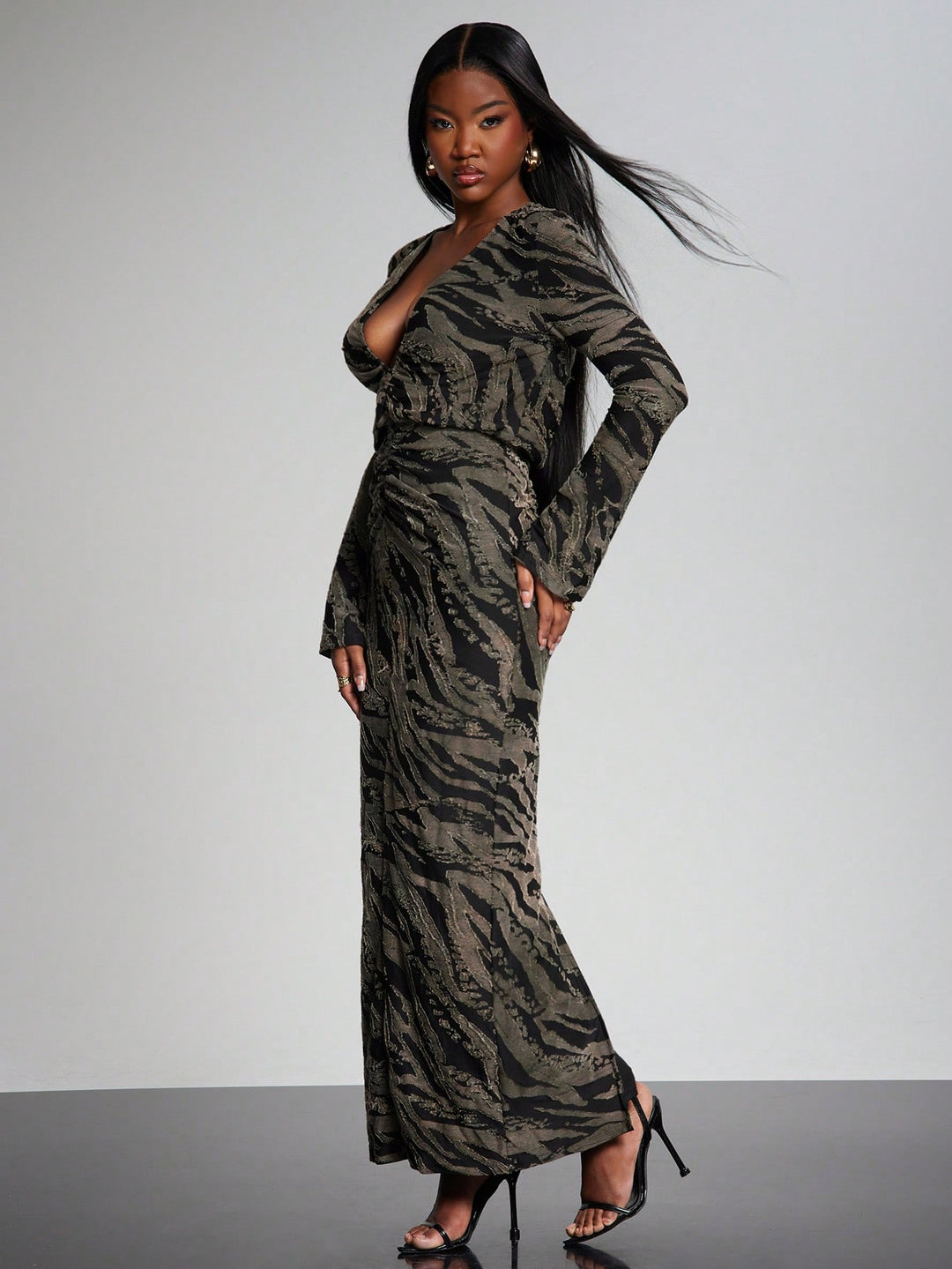 Rochie maxi SHEIN, mix culori