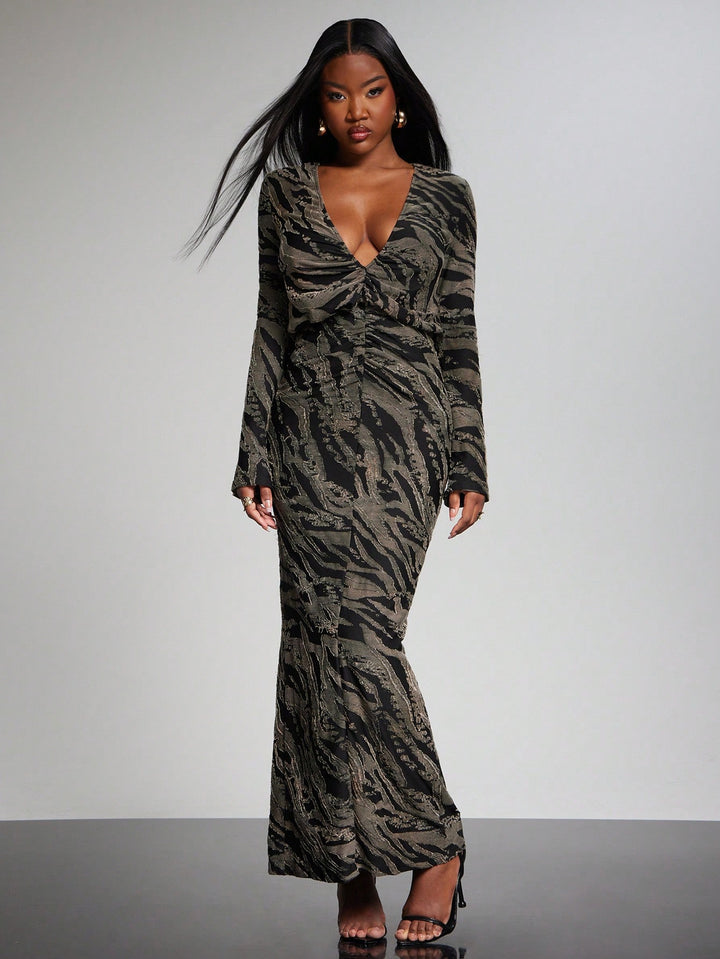 Rochie maxi SHEIN, mix culori