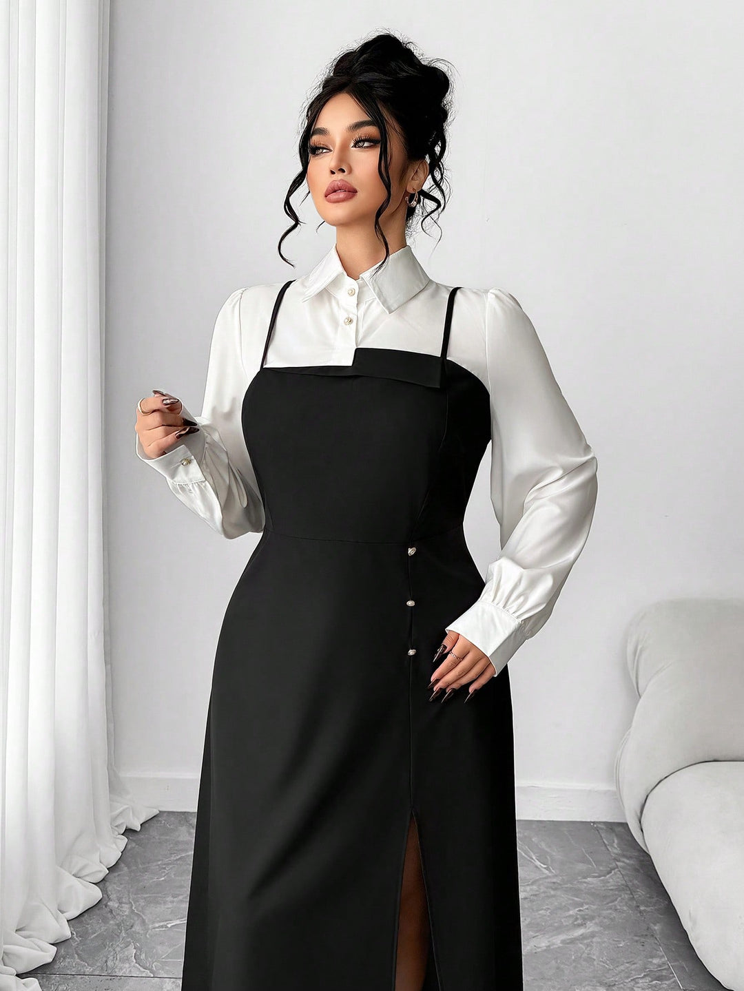 Rochie maxi SHEIN, mix culori