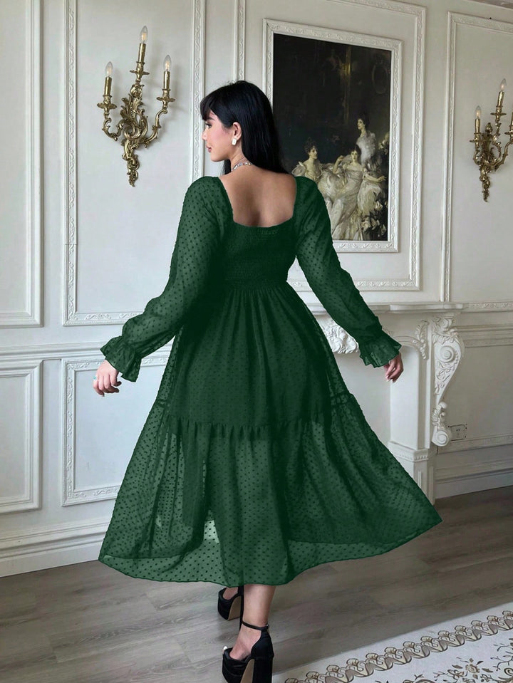 Rochie midi SHEIN, verde