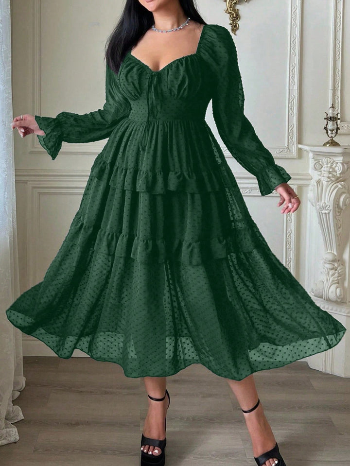Rochie midi SHEIN, verde