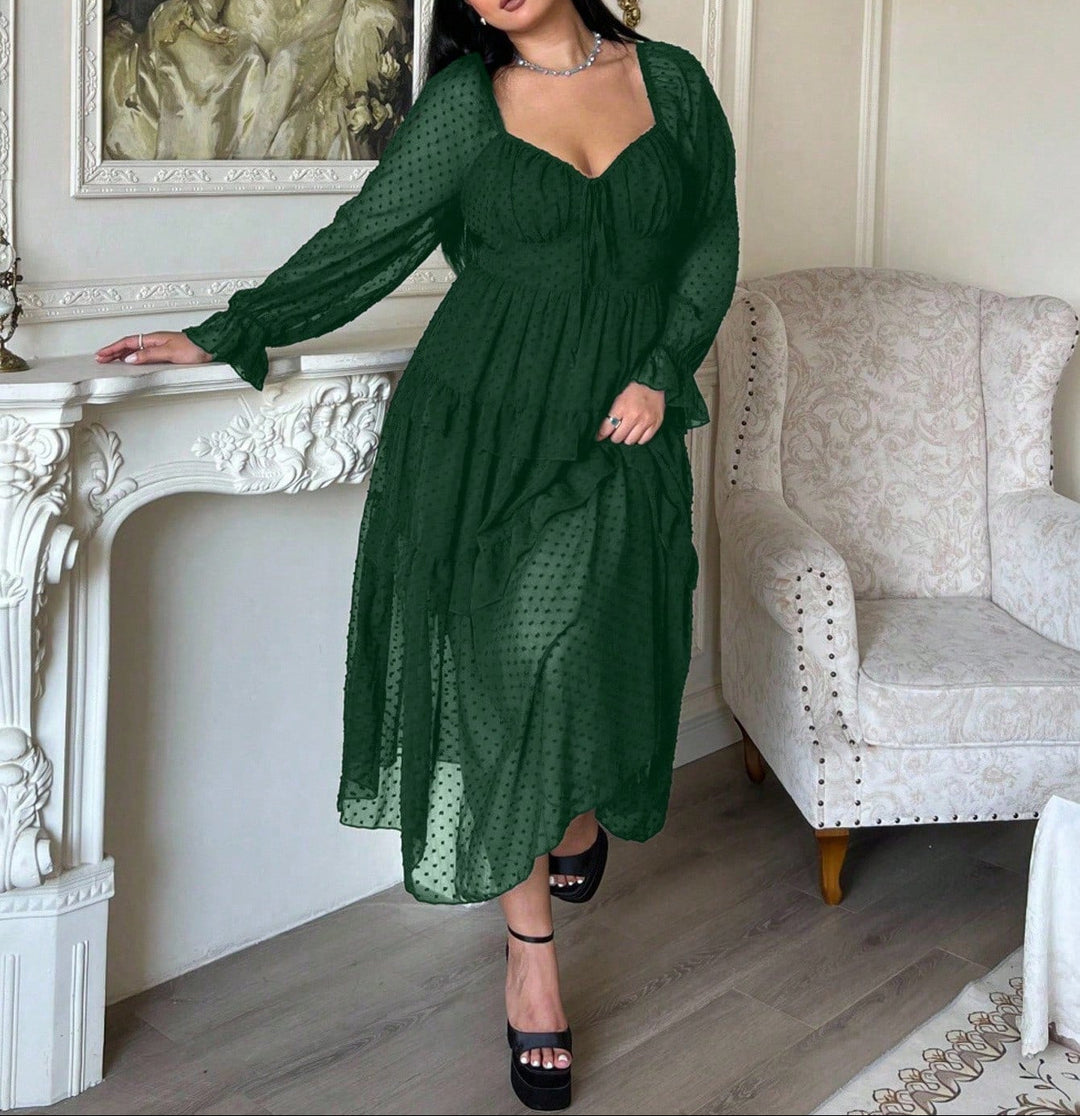 Rochie midi SHEIN, verde