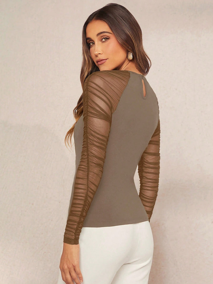 SHEIN blúz, barna
