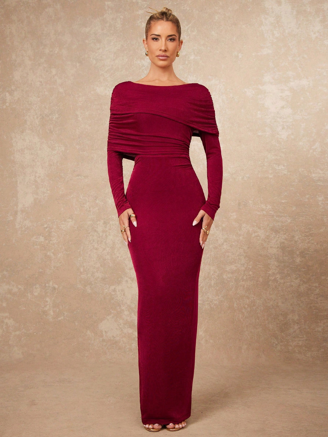 Rochie maxi SHEIN, vișiniu