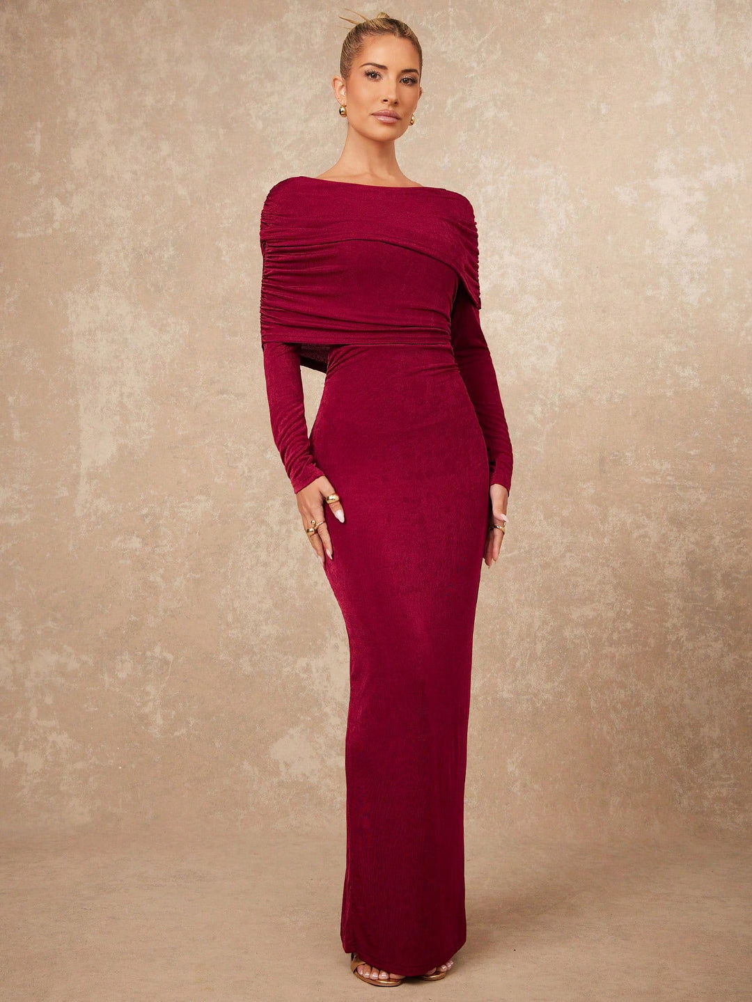 Rochie maxi SHEIN, vișiniu