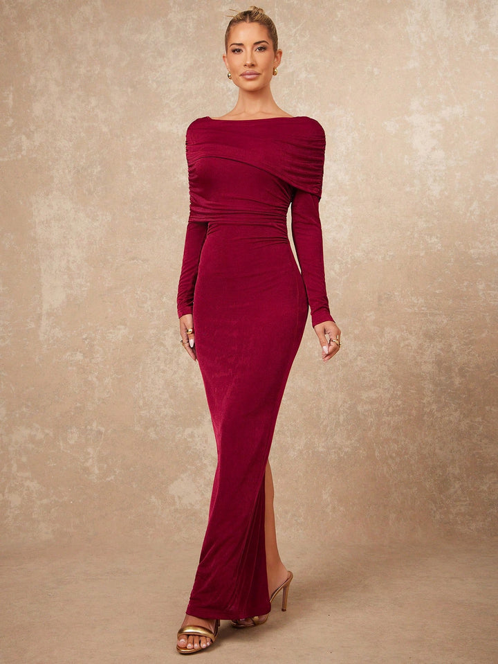 Rochie maxi SHEIN, vișiniu